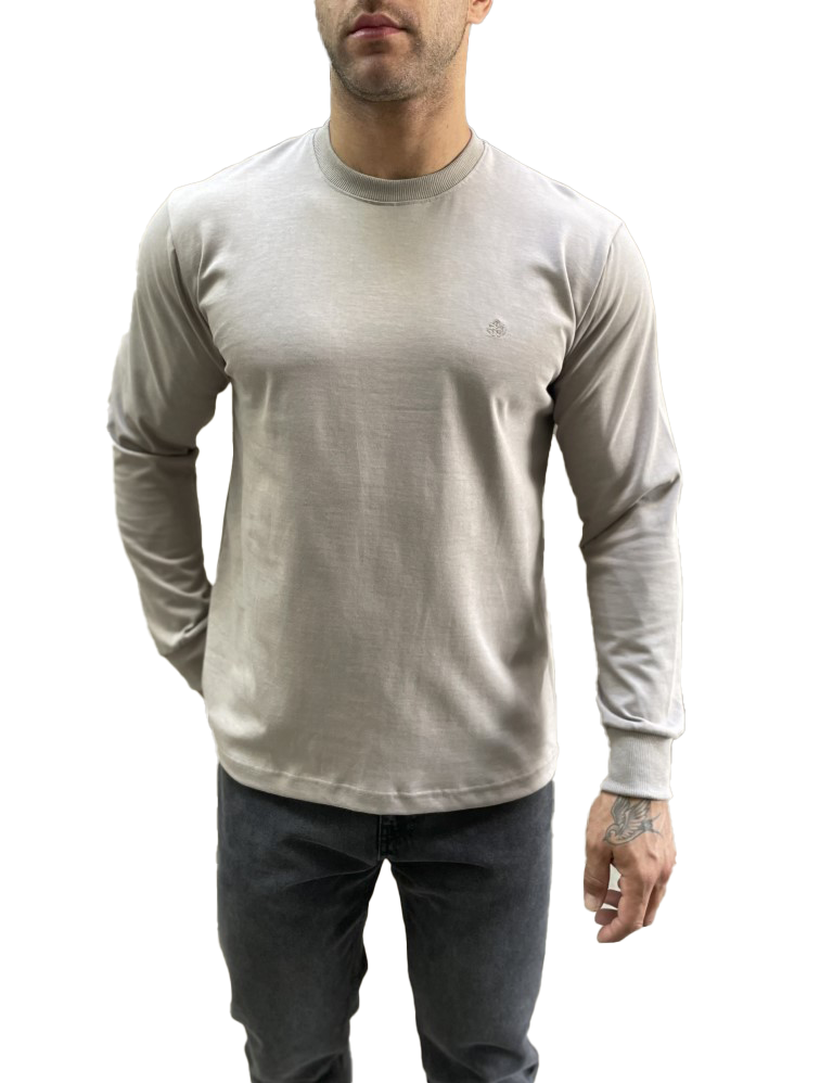 Everbest ανδρική γκρι μακρυμάνικη μπλούζα Plus Size 251016G φωτογραφία